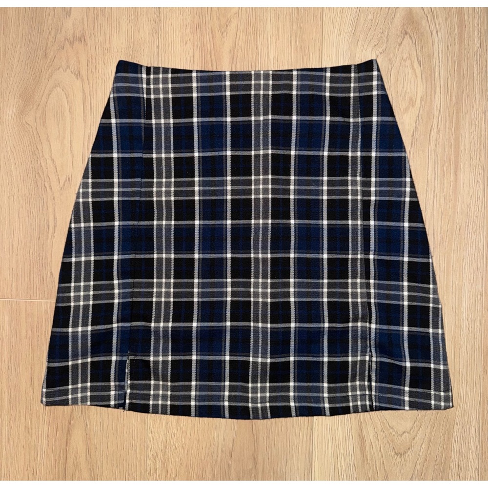 John Galt High Waisted‎ Plaid Mini Skirt